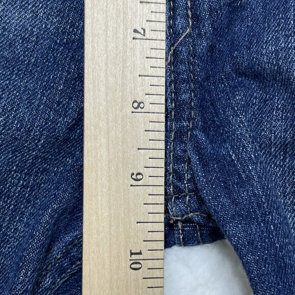 Levis Jeans Womens Size 12R Blue 514 Slim Straight Leg Mid Rise Dark Wash 26x26 - Picture 7 of 13